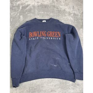 Vintage Bowling Green State University Pullover Sweatshirt Men's Size XL Blue
